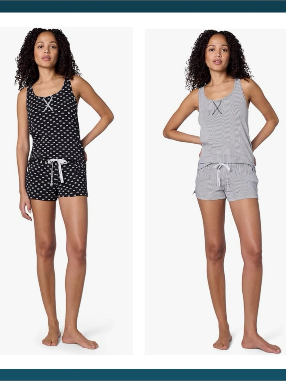 Calvin Klein Women's Tank Top and Boxer Short Pajama Set. Small